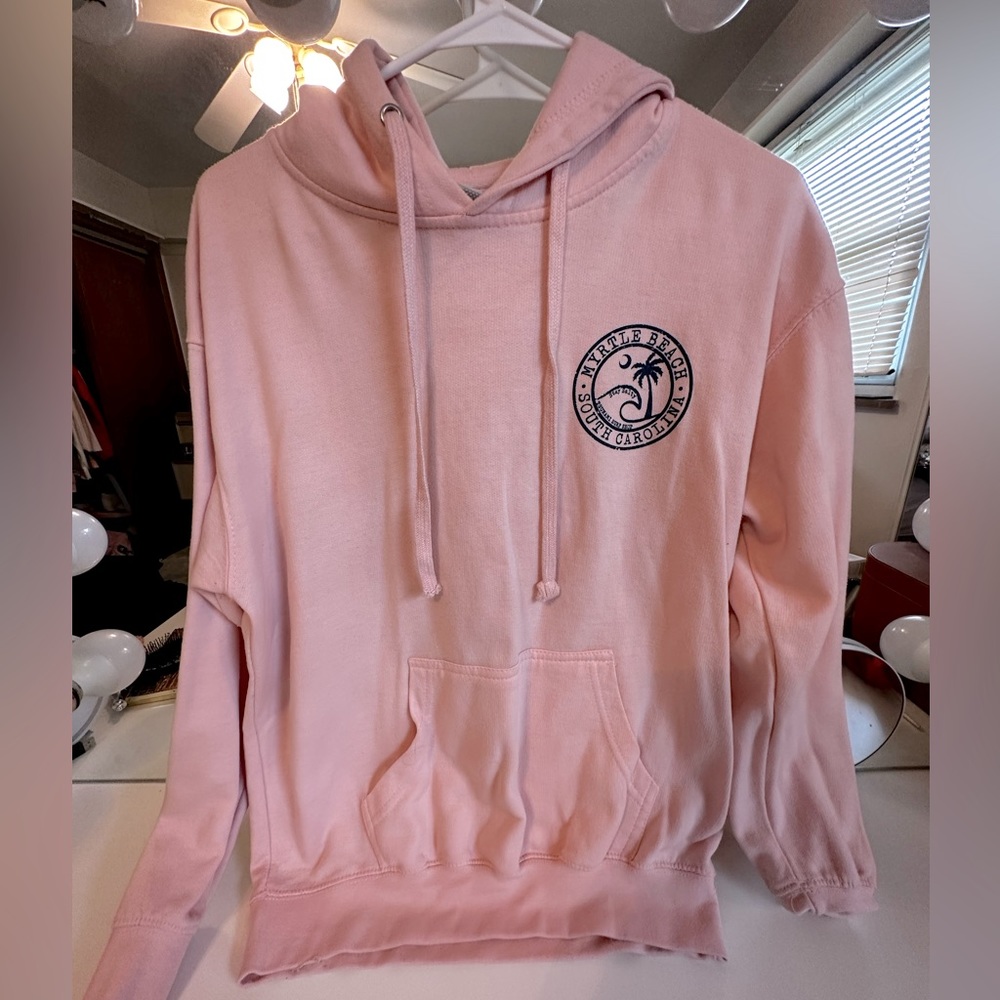 Myrtle Beach light pink hoodie